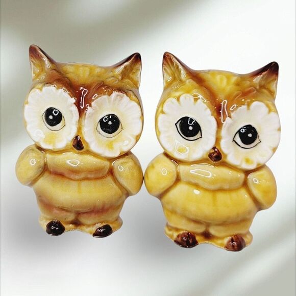 Lefton Other - Vintage Lefton OWL Salt & Pepper Shaker Set Japan Exclusive